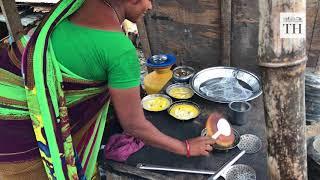 Here is how the sweet dish 'atlappam' is made in Kasimedu