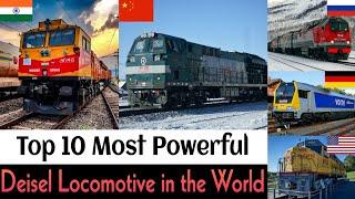 TOP 10 MOST POWERFUL DIESEL LOCOMOTIVE IN THE WORLD 2024 || World's Most Powerful Locomotives