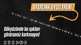 If you see these lights in the sky, don't be afraid! STARLINK Satellite Train