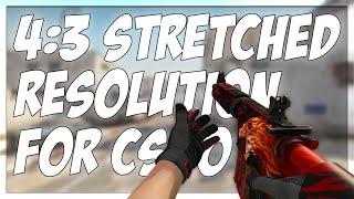 HOW TO PLAY CSGO IN 4:3 STRETCHED RESOLUTION!!