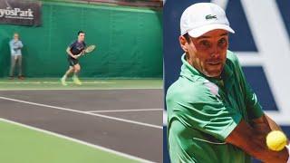 ATP 2024 - Roberto Bautista-Agut, 36 years old, hitting some balls with Richard Gasquet