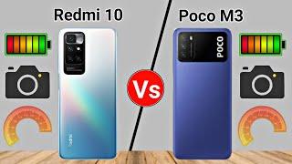 xiaomi poco m3 vs redmi 10 | redmi 10 vs poco m3 camera , battery , speed test full comparison