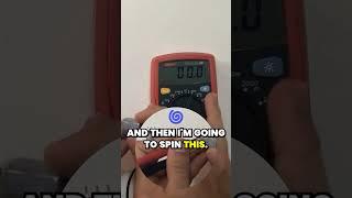 Generating Voltage with a DC Motor #electronics #tutorials