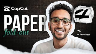 EASIEST How to Edit like Ali Abdaal in CapCut | Paper Fold-Out Effect Tutorial