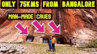 Man-made caves, Cave temple - ಕೈಲಾಸಗಿರಿ ಬೆಟ್ಟ | Place near Bangalore for one day trip within 100 km