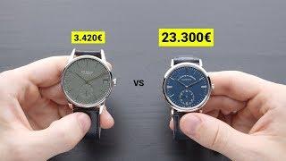 3.420€ NOMOS vs. 23.300€ A. Lange & Söhne | WATCHVICE