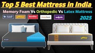 Top 5 Best Mattress in India 2025Best Mattress For Back Pain 2025Mattress Buying Guide