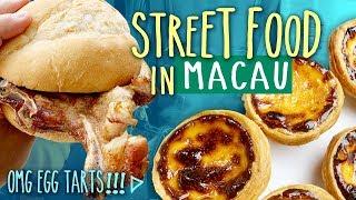 Trying TRADITIONAL Eats & Local Street Food in Macau China | OMG EGG TARTS!