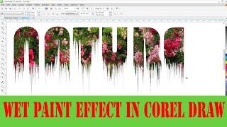 Wet Paint Effect in coreldraw || Amazing effect in coreldraw ||