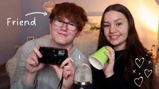 [ASMR] Friend tries ASMR for The 1st Time!  | *mit kleiner Unterrichtsstunde lol* | ASMR Marlife