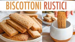 BISCOTTI RUSTICI DA INZUPPO INFALLIBILI! SENZA BURRO SENZA UOVA | Elefanteveg