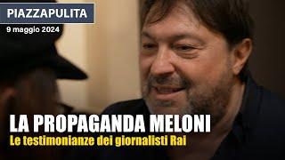 Piazzapulita su Tele meloni le testimonianze dei giornalisti Rai