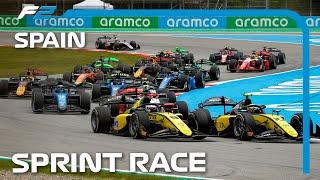 F2 Sprint Race Highlights | 2024 Spanish Grand Prix