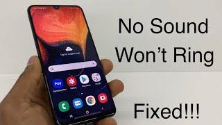 My Samsung Galaxy A10, A20, A50, A50 won’t ring / Phone with no Sound, The speaker is not working