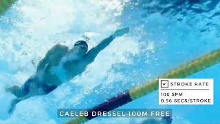 CAELEB DRESSEL Analysis 100 METER FREESTYLE  WINS GOLD SETS RECORD | TOKYO 2020 OLYMPICS