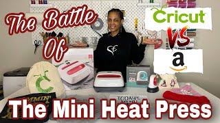 What is the Best Mini Heat Press for your business?  Amazon Mini Press vs The Cricut Easy Press 2