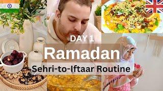 Ramadan 2025 Day 1  | My Sehri to Iftaar Routine in the UK!  | खीमा Recipe