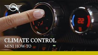 How to operate climate control in your MINI | MINI How-To