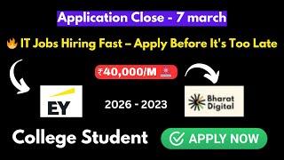  Bharat Digital Fellowship 2025 | Direct Test Hiring 2024 | Off Campus Hiring | hire me plz