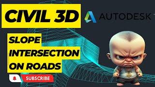 CIVIL 3D SLOPE INTERSECTION ON ROADS (CIVIL 3D DAYLİGHT INTERSECTION ON ROADS)