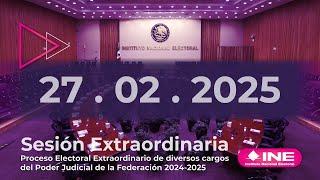 Sesión Extraordinaria del Consejo General PEEPJF (27/02/2025)