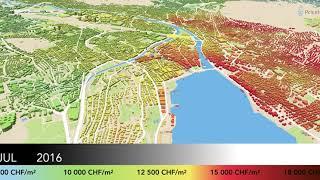 PriceHubble: Pricemap trends for Zurich (2010 - 2019)