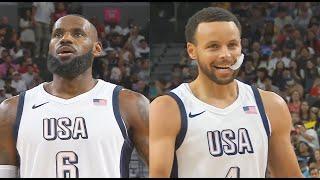 Team USA Basketball vs Canada With LeBron James & Stephen Curry! 2024 Team USA Basketball