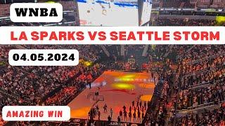 WNBA - LA Sparks vs Seattle Storm Highlights | Canada Game 2024