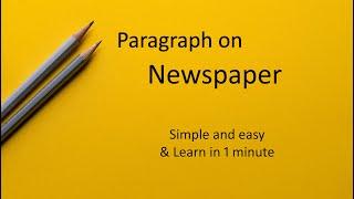 Importance of Reading Newspaper Paragraph