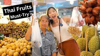 10 Exotic Thai Fruits You Must Try! - Or Tor Kor market - Thailand