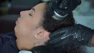 The Most Relaxing Asmr Hair Spa | Will Put You To Sleep   SILK PRESS SPA ON 3C BLEACHED HAIR