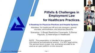 Pitfalls & Challenges in Employment Law for Healthcare Practices