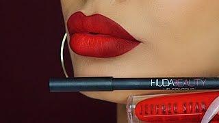 Holiday Lip Tutorial- Red Ombre lips