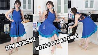 DIY Apron With Pockets And Ruffles And Frills!