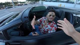 Swagg Man Posey in his Lamborghini in Miami 