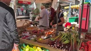 Oerlikon Saturday market in Zurich, Switzerland June 2022