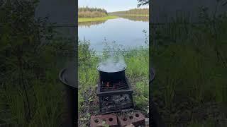 No better coffee then after paddling 35 km down the Grass River in Manitoba.