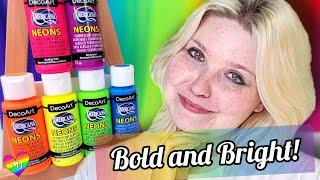 Art Product Review - Decoart Americana Neons