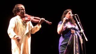 Kavita Krishnamurty & L  Subramaniam + Nantha Kumar, tabla, et al. en Madrid 05/11/2013