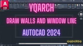 YQArch-Draw wall and window line
