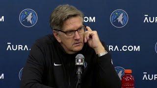 Timberwolves head coach Chris Finch talks about Edwards' big night vs. Clippers