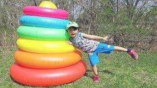 Ivan Play with Inflatable Stacking Rings Color Toy