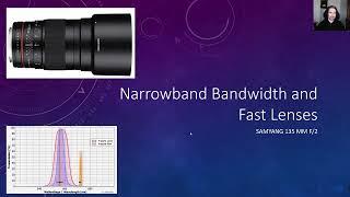 Narrowband Bandwidth with Fast Lenses: Samyang 135 mm f/2.0