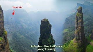 Most Thrilling "ZIPLINE" of Maharashtra | Jivdhan Fort - Vanarlingi Pinnacle Zipline and Rappelling
