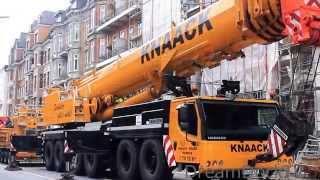 Kraft-Akt! LIEBHERR LTM 1350-6.1 Mobilkran Aufrüsten mit Wippspitze Knaack Krane