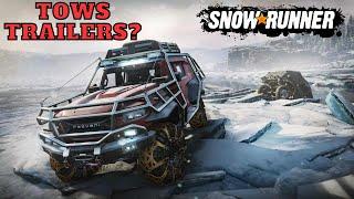 The Next SnowRunner Vehicle Has Arrived Let's Take A Closer Look! Repairs? Fuel? Special Gearbox?