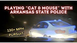 HIGH SPEED PURSUIT *136 MPH* with BMW & Arkansas State Police - PIT / TVI Maneuver #pursuit #chase