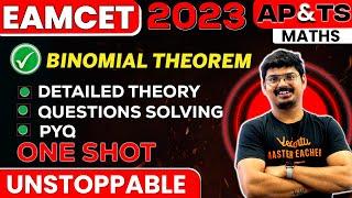 Binomial Theorem in One Shot For Eamcet Maths | EAMCET 2024 | Telangana and AP | Goutham Sir