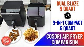 COSORI Air Fryer Comparison: Dual Blaze 6.8Qt 12-in-1 vs 9-in-1 6Qt Compact  Which one Cooks Faster