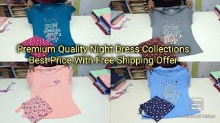 Premium Quality Night Dresses Collections For Women #Nightdress #nightwear #nighty #nightsuit  #suit